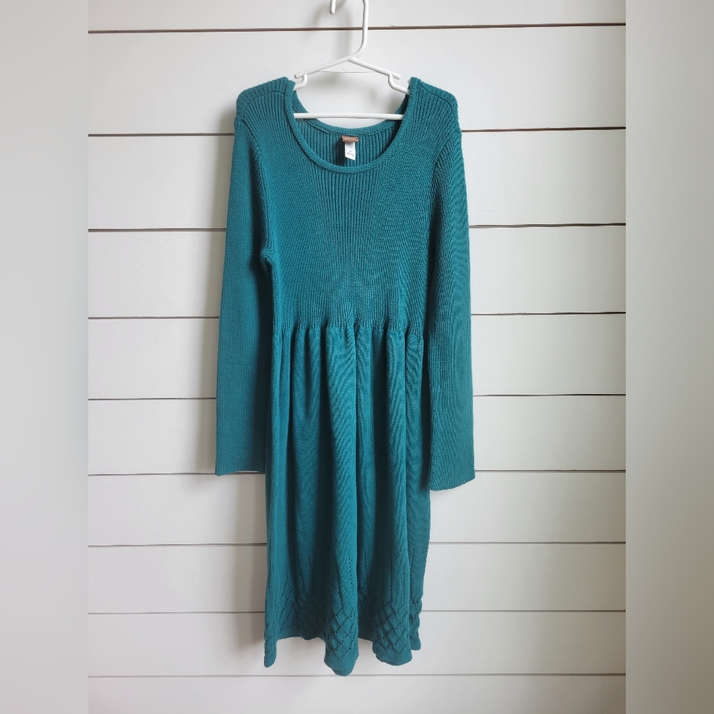 Tea Collection Teal Sweater Dress